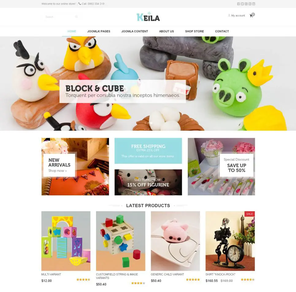 10-Кейла Шаблон Joomla