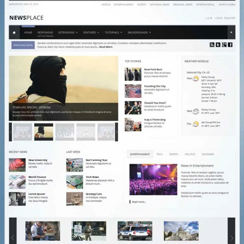 Newsplace Magazine WordPress Theme