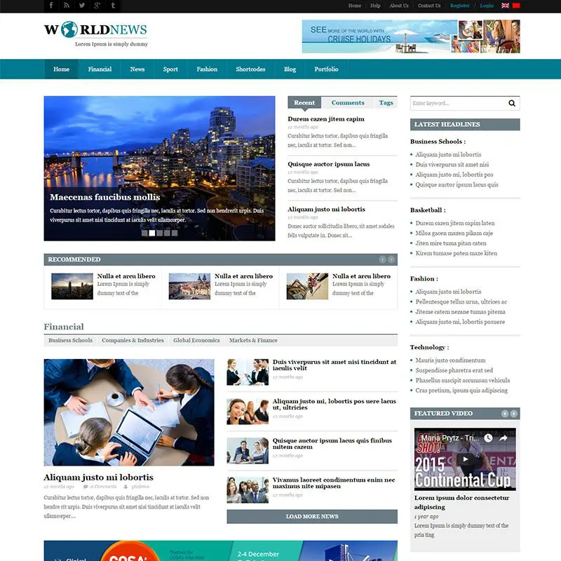 موضوع وورد Sw-World-News