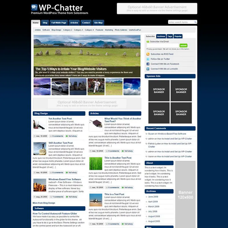 Wp-Chatter Magazine Wordpress Theme
