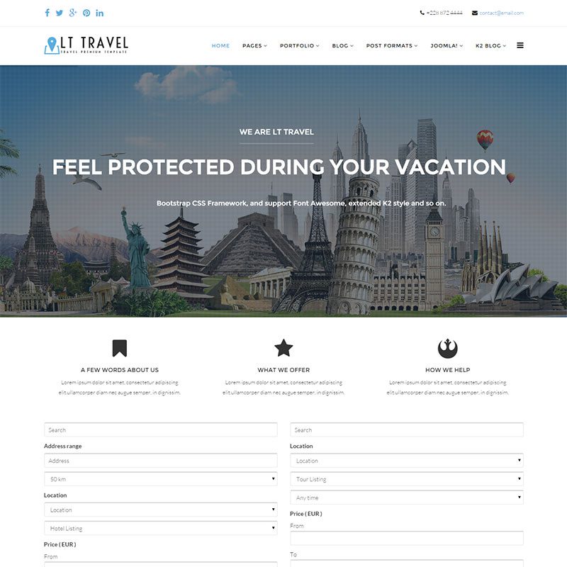Lt-Travel Joomla-Vorlage
