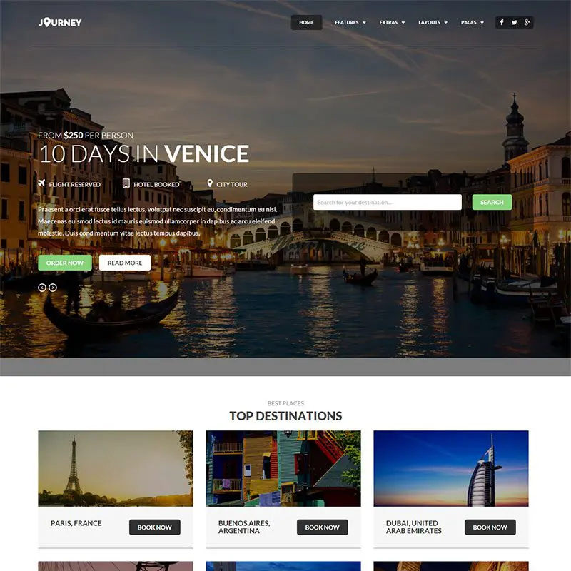Journey Hotel Joomla-Vorlage