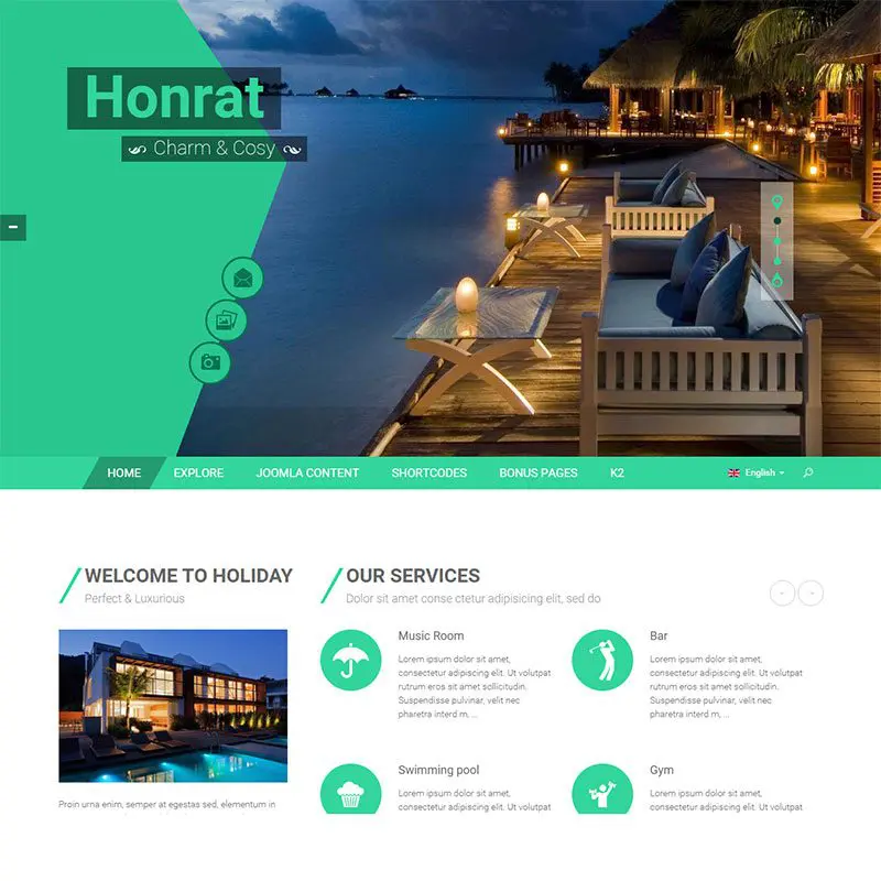 Sj-Honrat Joomla Hotelvorlage