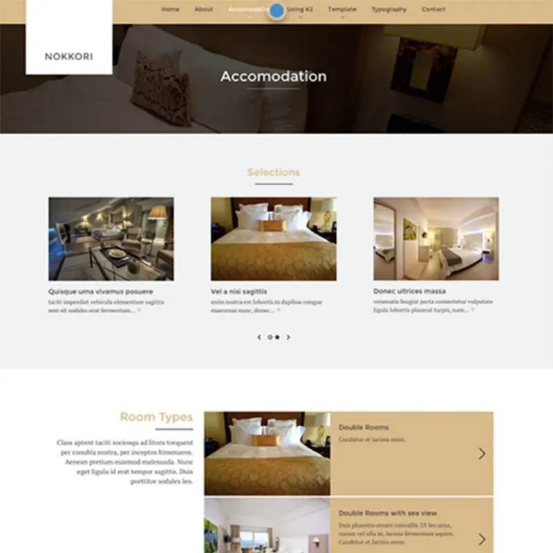 Nokkori Hotel Joomla-Vorlage