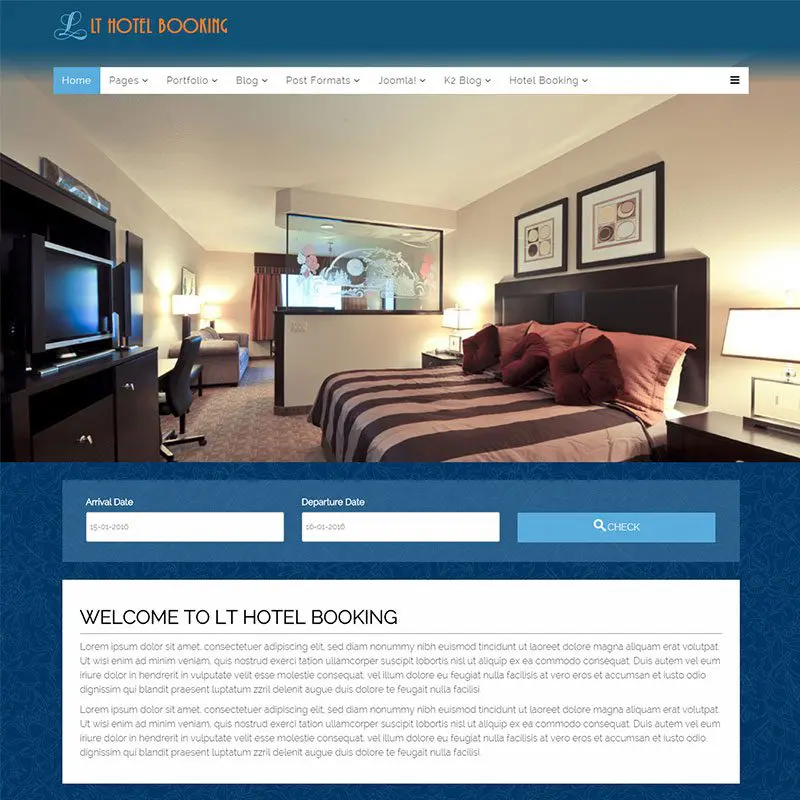 Lt-Hotel-Buchung Joomla-Vorlage