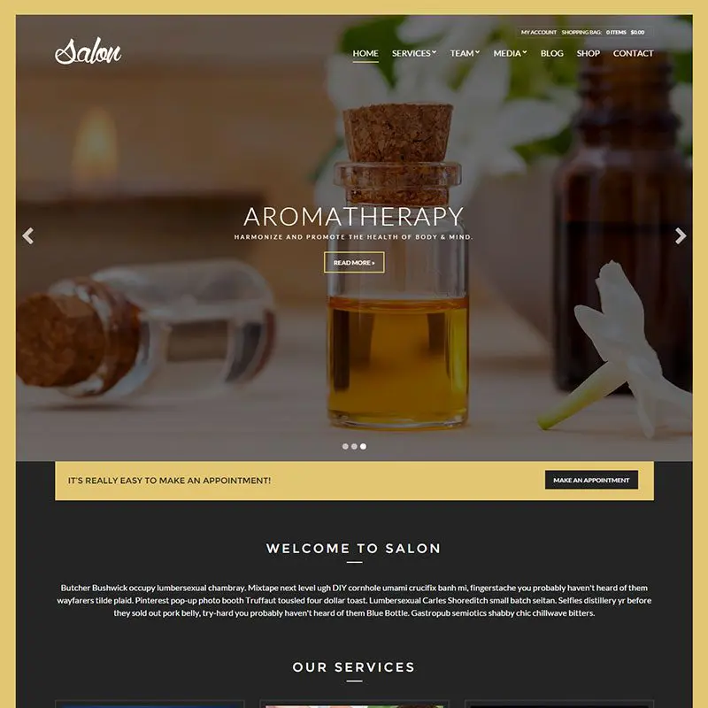 Salon Woocommerce Theme