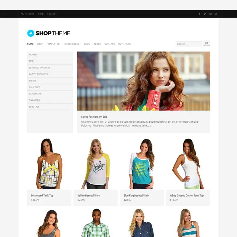 Motyw sklepu Motyw Woocommerce