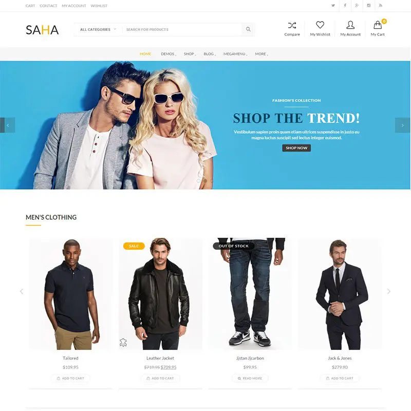 Saha Woocommerce Motyw Wordpress