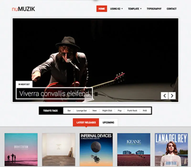 Numuzik Joomla Müzik Şablonu