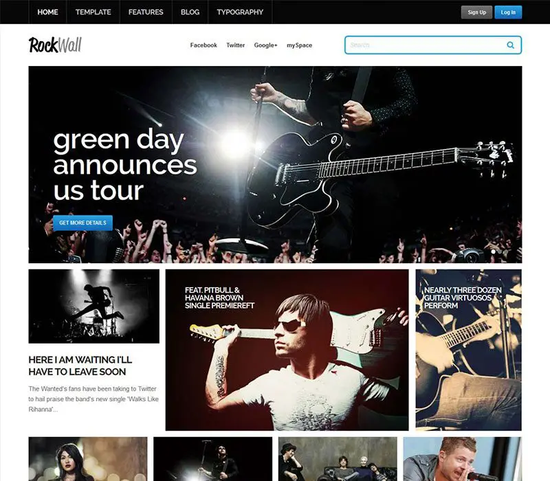 Rockwall Müzik Joomla Şablonu