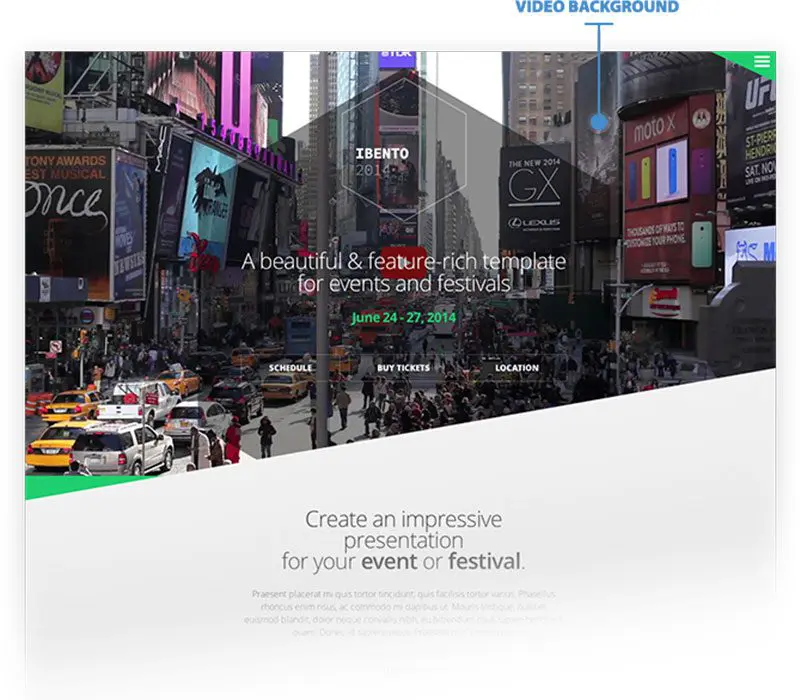 Ibento Joomla Etkinlik Şablonu