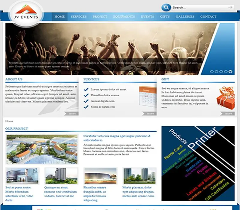 Jv-Events Duyarlı Joomla Şablonu
