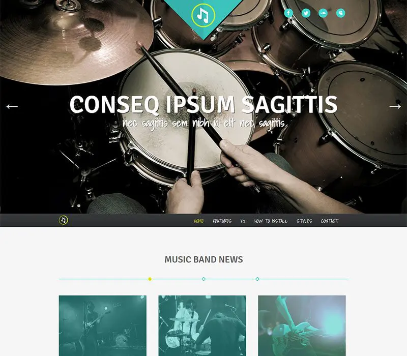 Müzik Grubu Joomla Eğlence