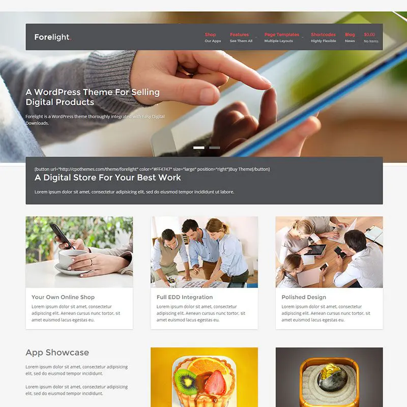 Forelight متجاوب وورد الموضوع