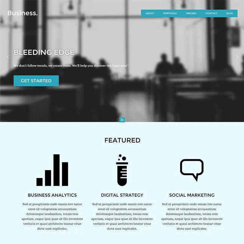Biznesowy responsywny motyw WordPress