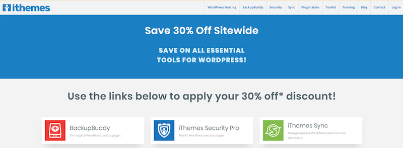 iThemes Security & iThemes Sync รหัสคูปอง 2020
