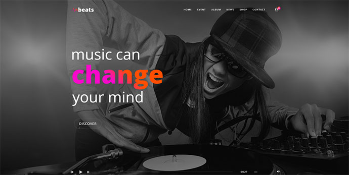 Beats — адаптивная тема WordPress для музыки и мероприятий