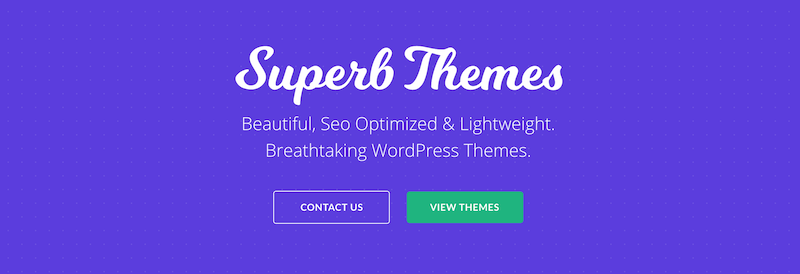 SuperbThemes - Themeforest의 대안