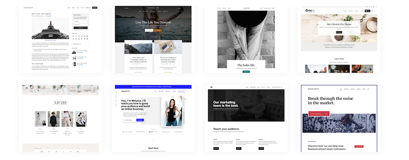 StudioPress는 최고의 Themeforest 대안입니다.