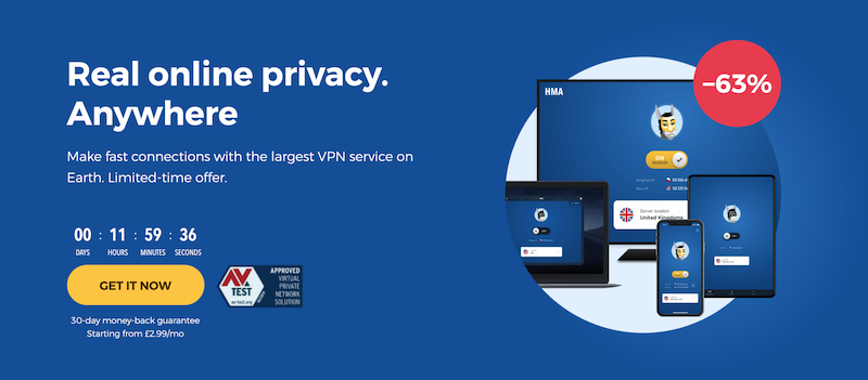HideMyAss VPN용 쿠폰 코드