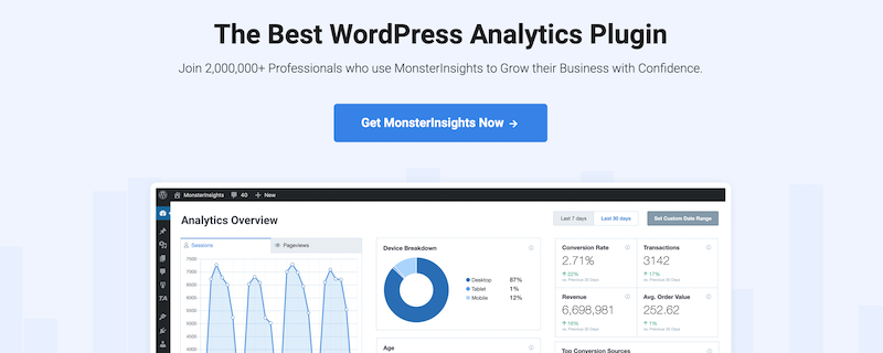 MonsterInsights - Un excellent plugin Google Analytics