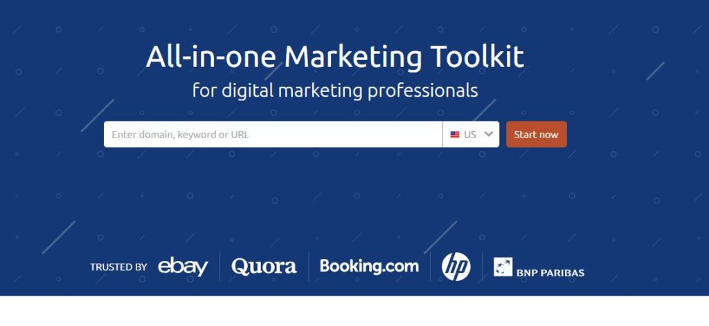 SEMrush tem um teste gratuito