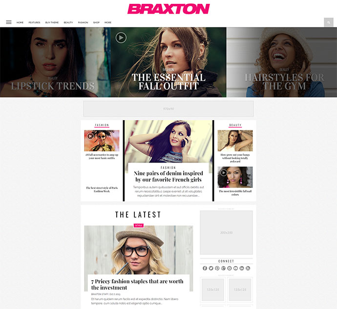 Braxton - Tema premium de WordPress para revistas