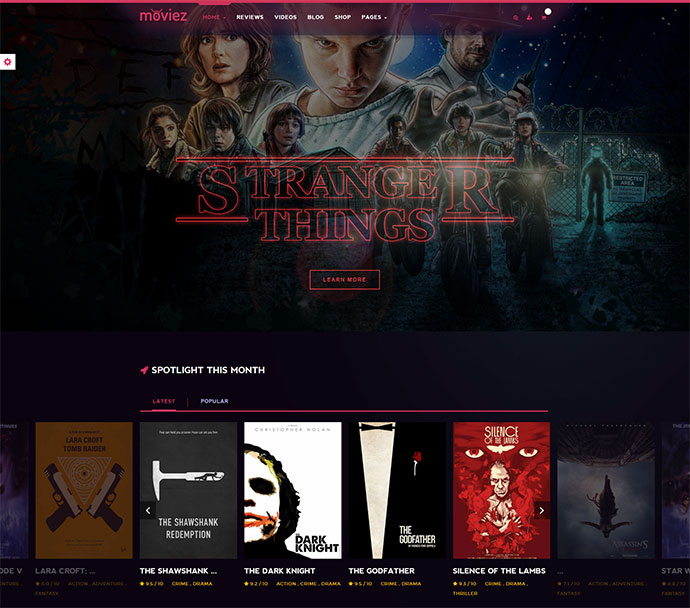 Gamez - Tema de WordPress para juegos, películas, reseñas musicales y editoriales