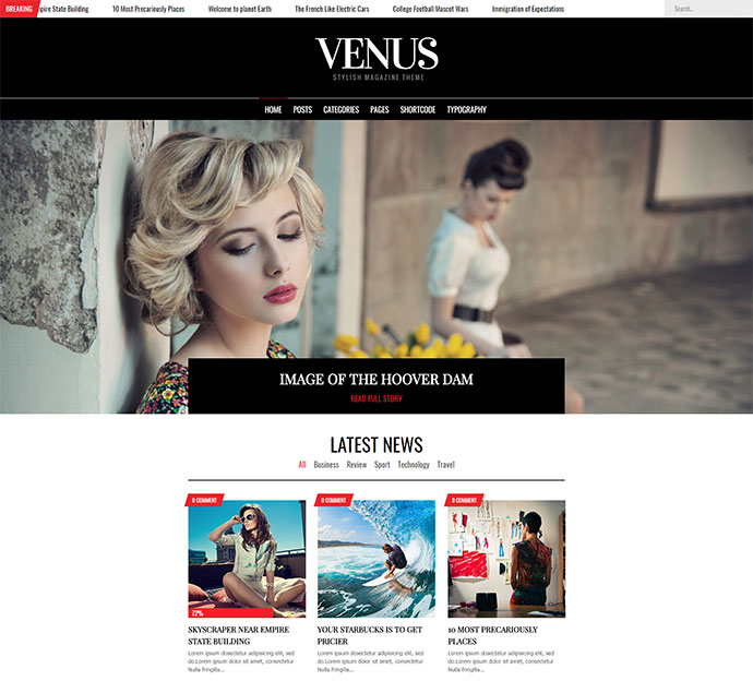 venus | Revista WordPress para Revista