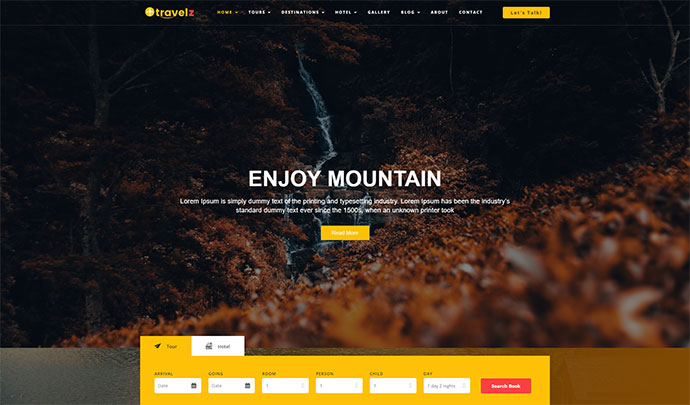 Travelz - Tur Acentesi için Seyahat WordPress Teması
