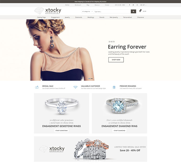 Xtoky - WooCommerce 响应式主题