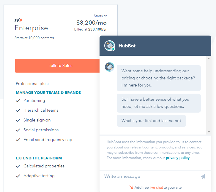 HubSpotチャットボットレビュー