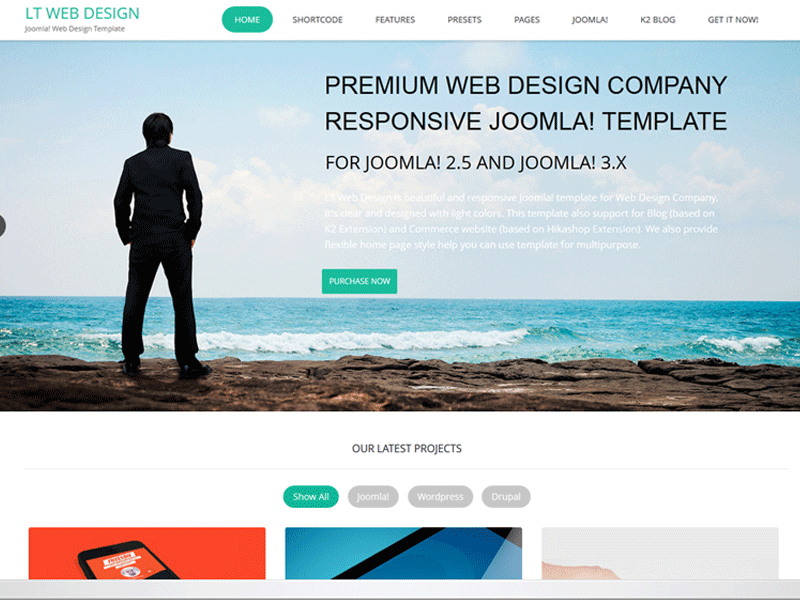 Lt Web Design - Tema gratuito di WordPress per affari