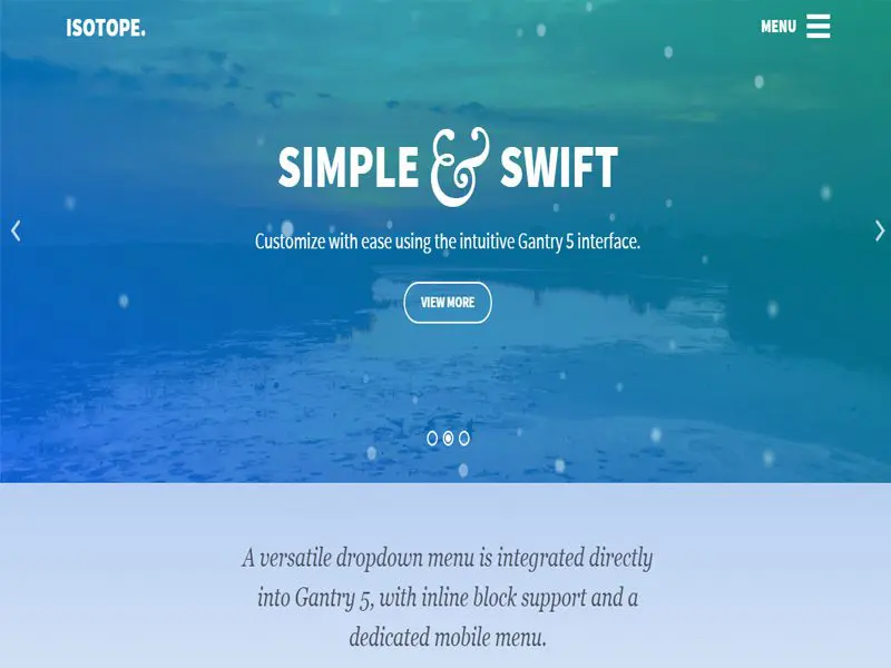 Tema aziendale Wordpress reattivo agli isotopi