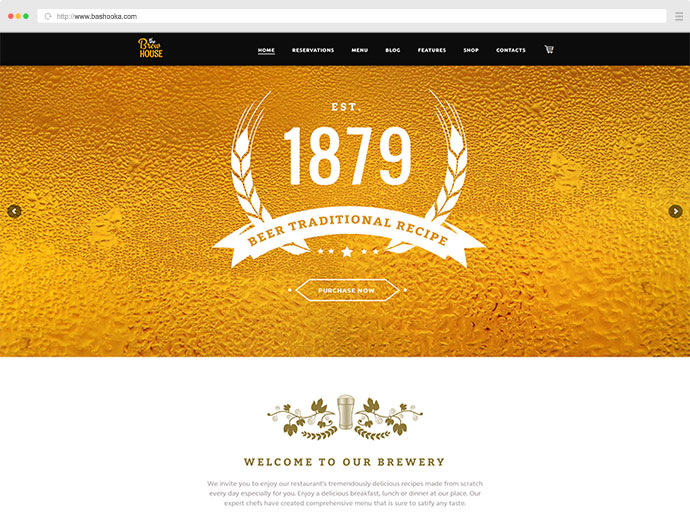 Piwowar | Browar / Pub / Restauracja Motyw WordPress