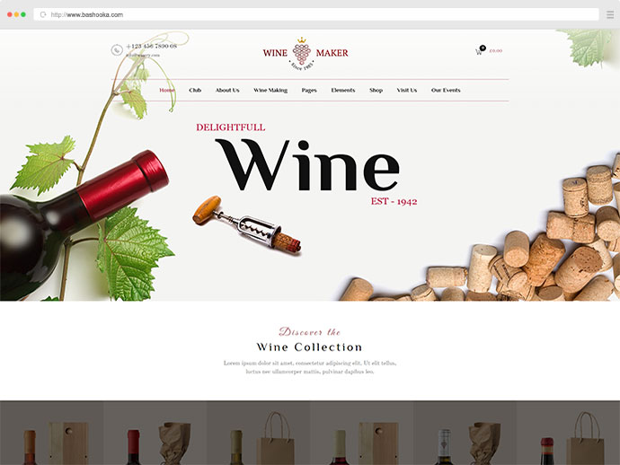 Ekspres do wina - wino, motyw winiarski