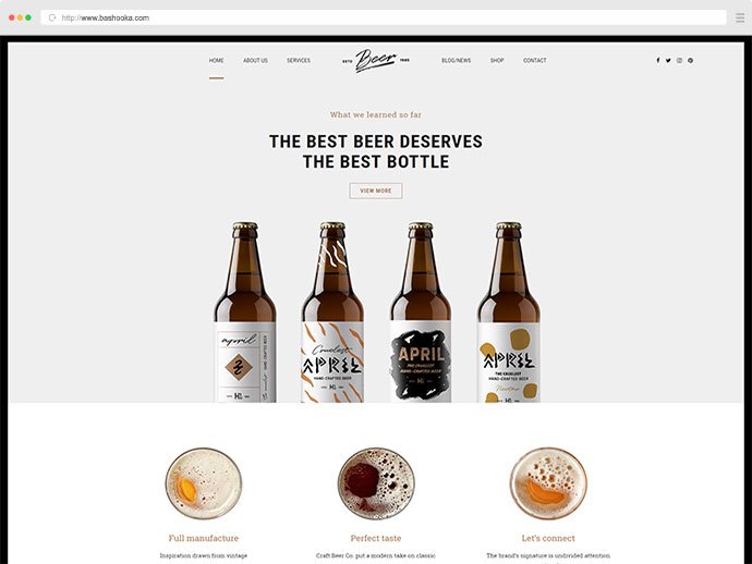 Piwo rzemieślnicze - motyw WordPress browar lub pub