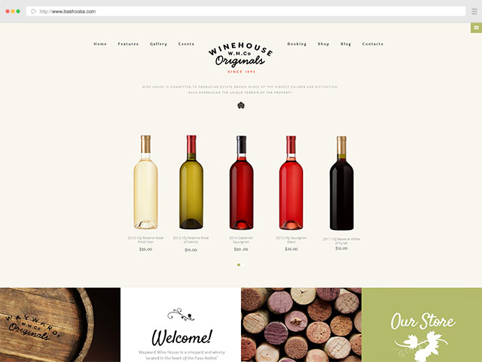 Dom Wina | Motyw WordPress Winery & Restaurant