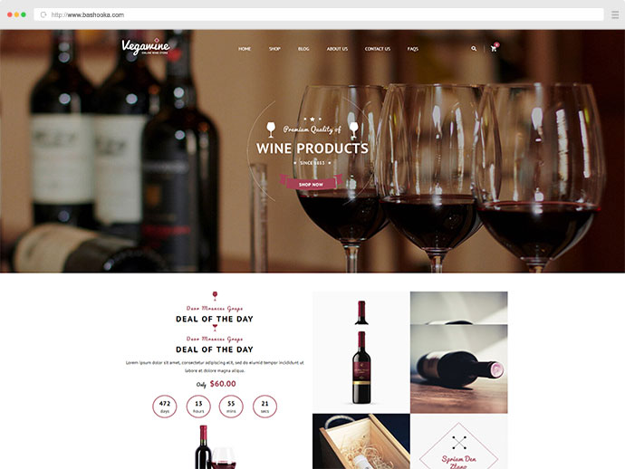 VG VegaWine - Motyw WooCommerce na temat wina, winiarstwa i winnicy