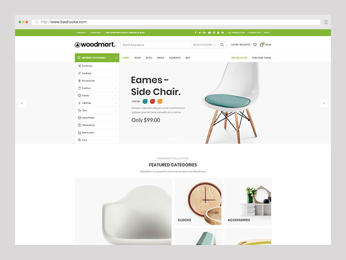 WoodMart - Tema WordPress WooCommerce receptivă