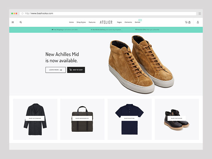 Atelier - Temă Creative Multi-Purpose eCommerce