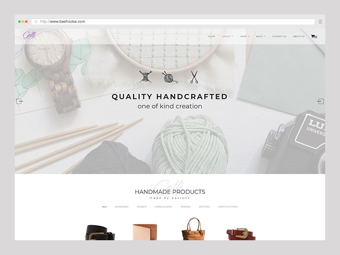 Gelli - Tema WooCommerce pentru bijuterii / Parfum / Accesorii / Magazin handmade