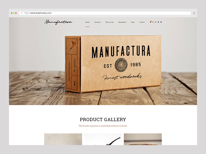 Manufactura - Tema WordPress pentru meșteșuguri, artizan, artist
