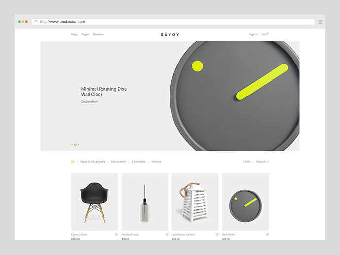 Savoy - Tema AJAX WooCommerce minimalistă
