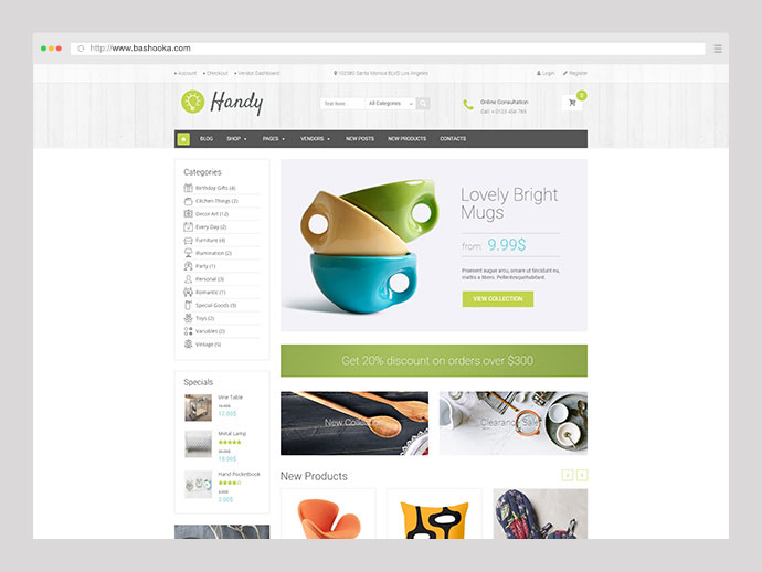 La îndemână - Tema WordPress WooCommerce pentru magazin handmade