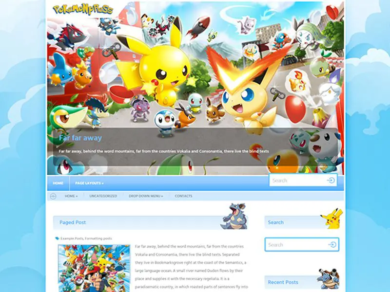 Kostenloses Wordpress-Game-Theme