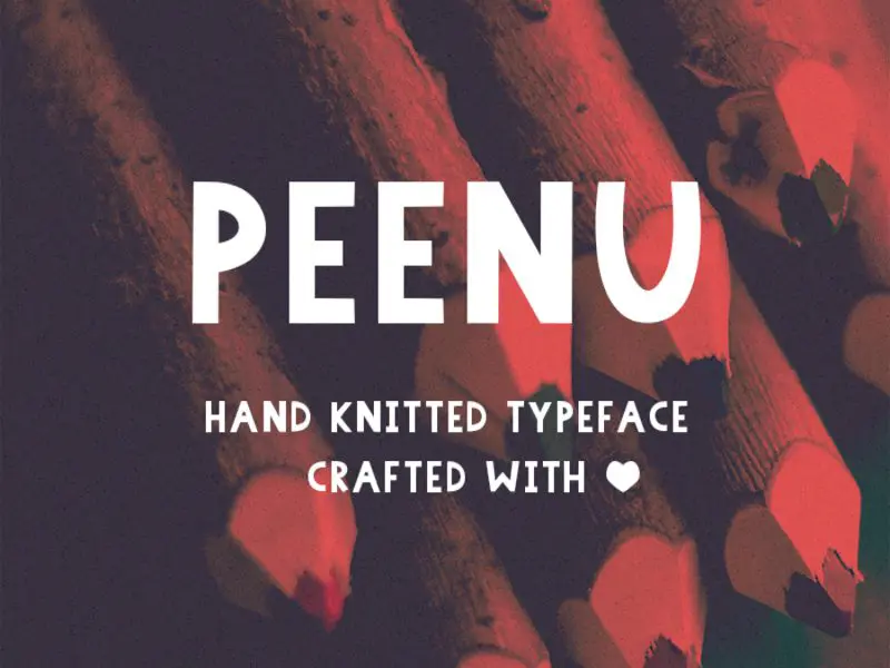 Peenu Free Font Skript