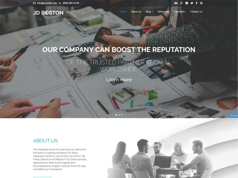 Modelo de Negócios Joomla