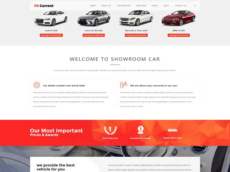 Modelo de Carro Bootstrap