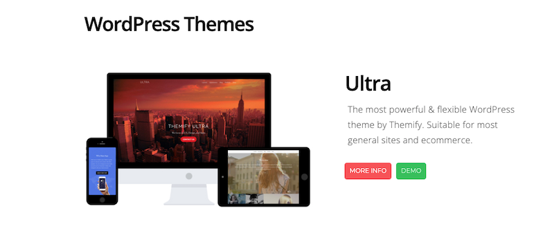 Demo gratuite per Ultra e Themify Builder